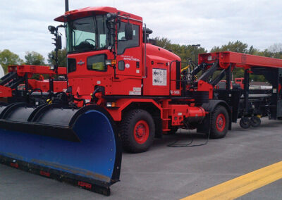 Blades to protect the roadway and runway