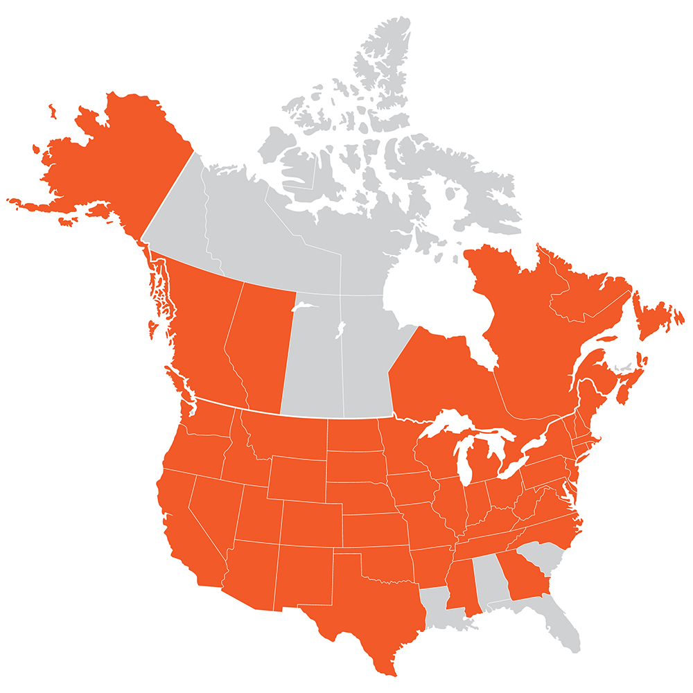 KUEPER: proudly serving 45 States, 8 Canadian Provinces, and 75 airports across North America